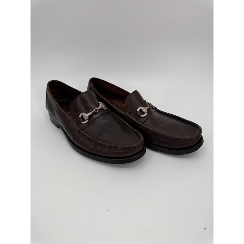 Allen Edmonds Arezzo Loafer Men Size 11.5 D Brown Italian Bit Leather 55107